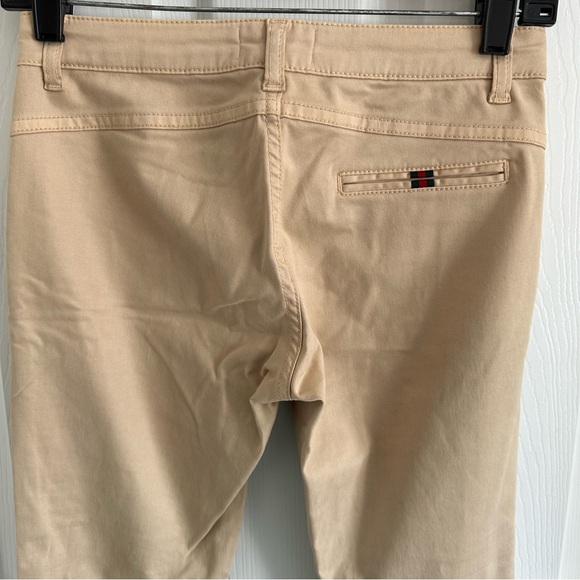 Gucci Beige Pants with Silver Button - Picture 7 of 10